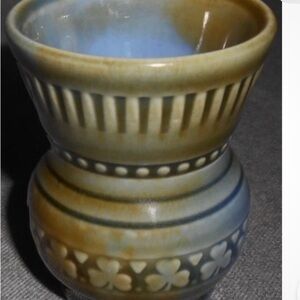 Wade Irish Porcelain Shamrock Toothpick Holder Mini Vase 2.5” Made in Ireland